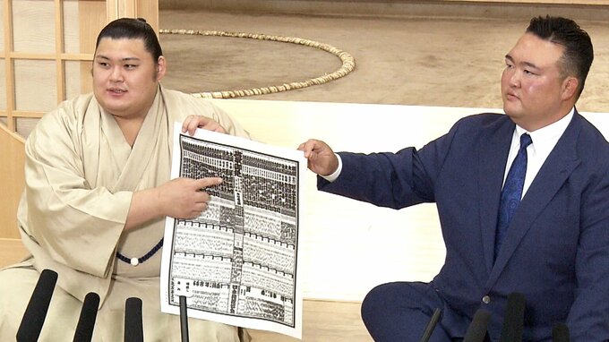 歴代2位のスピード昇進、小結・大の里、初のまげ姿を披露「優勝が、夢から目標に変わった」【大相撲・夏場所番付発表】|TBS NEWS DIG