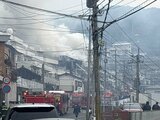 【速報】「2階建ての1階から炎が見える」長崎市立山5丁目で建物火災|TBS NEWS DIG