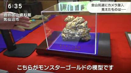 金含有量“83％”！ モンスターゴールドが出た山にカメラ潜入 発見した