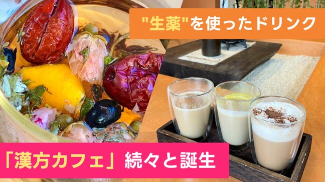 “生薬” を使ったドリンクに料理… 苦いイメージが一変！急激に高まる「漢方人気」 日常の不調を整える新習慣　心と体を癒やす漢方カフェも続々と|TBS NEWS DIG