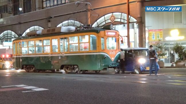 市電と軽乗用車が接触する事故　けが人なし　鹿児島|TBS NEWS DIG