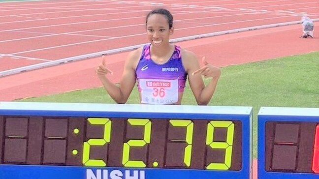 井戸アビゲイル風果が女子200mで日本新 ！ 福島千里の記録を9年ぶり更新、桐生の9秒台に続き記録ラッシュ|TBS NEWS DIG