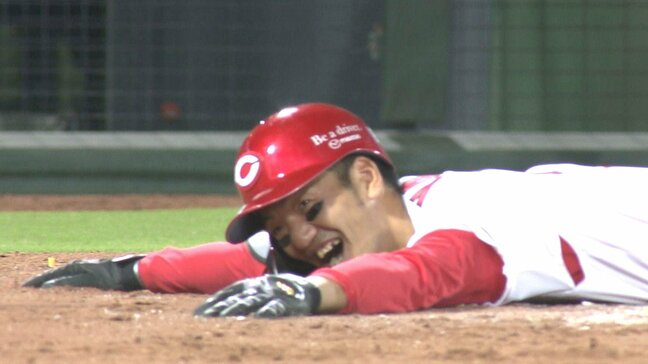 広島カープ 首位に再浮上　ヤクルトに連勝　台風一過の夜空に菊池涼介＆矢野雅哉のアーチ　大瀬良大地も玉村昇悟も好投　矢野のランニングホームラン！|TBS NEWS DIG