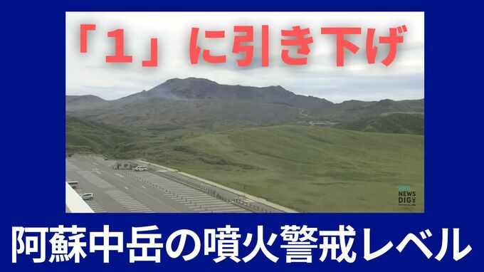 【速報】ゴールデンウィーク前に朗報　阿蘇山の噴火警戒レベルを「１」に引き下げ　|　熊本のニュース｜RKK NEWS｜RKK熊本放送