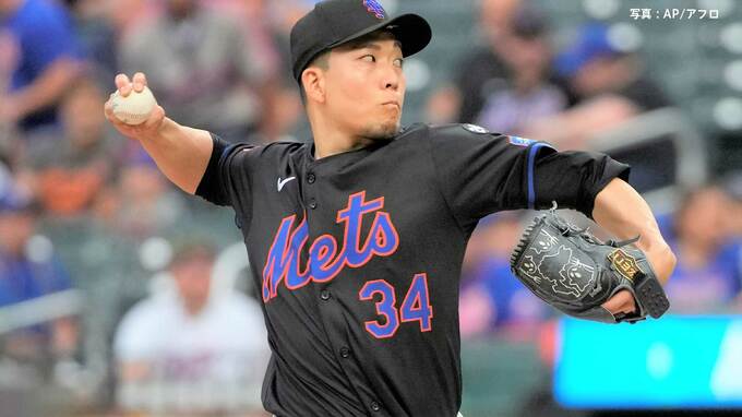 メッツ千賀滉大 今季初勝利、復帰戦は6回途中2失点9Kの好投、最速は158キロ 左ふくらはぎを痛め緊急降板|TBS NEWS DIG