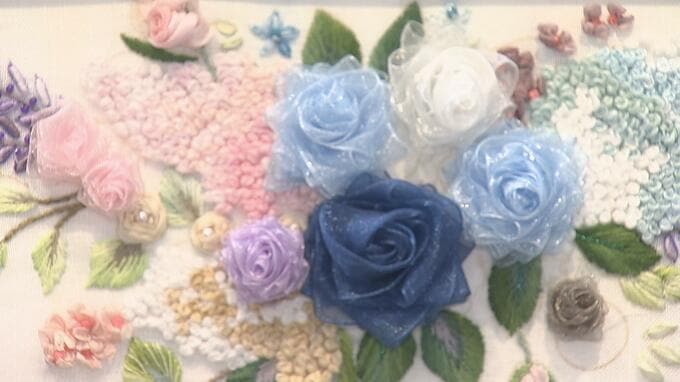 色鮮やかな“糸のアート”　長崎市で「フランス刺繍」作品展|TBS NEWS DIG