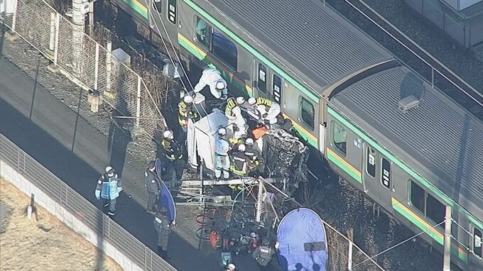 【速報】乗用車との衝突事故で一時運転取り止めのJR宇都宮線と湘南新宿ライン　午前7時43分に運転再開|TBS NEWS DIG