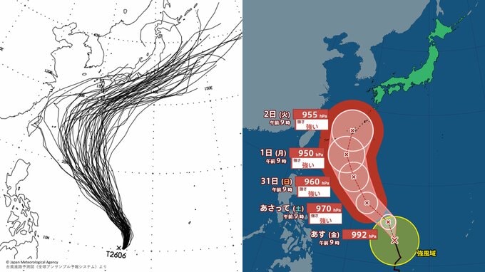 【台風情報】台風6号は週明け頃に沖縄直撃か　強い勢力へ発達しながら北上へ　今後の進路・影響は？【雨と風の最新シミュレーション】|TBS NEWS DIG