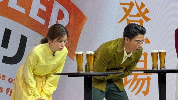 CM降板の危機に戦慄【小芝風花・賀来賢人】〝変なこと言うからドキドキする笑〟有村架純ビールCM初出演〝冷蔵庫に入っていたので嬉しい〟|TBS NEWS DIG