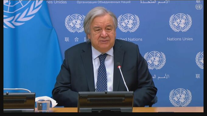 ガザめぐり国連事務総長「パレスチナ自治政府が管理の責任を負うことが重要」認識示す