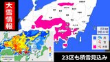 【大雪情報】東京23区も積雪か　月曜午後から関東甲信で大雪予想　１時間ごとの降雪予想　山地最大40cm大雪警戒　平地も広く積雪か　南岸低気圧が発達しながら東進　|　RCC NEWS | 広島ニュース | RCC中国放送