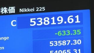 日経平均株価 一時1100円超下落 5万4000円台割り込む| TBS CROSS DIG with Bloomberg