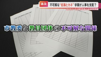 不可解な“名簿とカネ”を徹底追及 名古屋市教委の金品授受問題 「学閥が