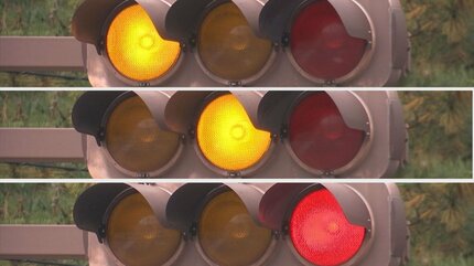 黄・黄・赤」謎の信号機に遭遇…どうする？ 詳しい設置背景は不明 | BSS