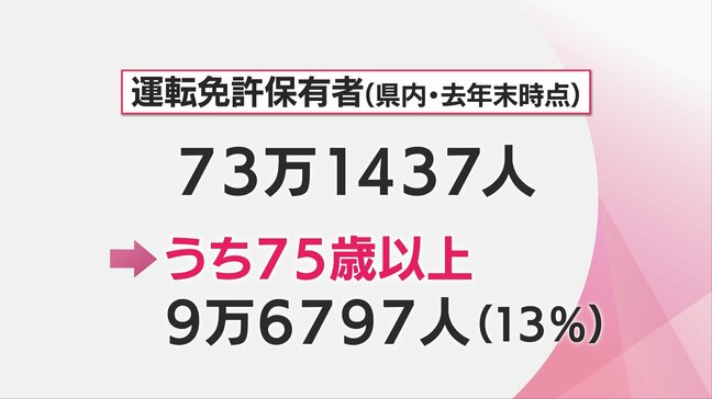 宮崎県内の運転免許保有者の13％が75歳以上　高齢ドライバー事故減が課題|TBS NEWS DIG