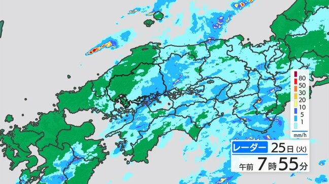 【きょう11/25(火)広島天気】「本降りの雨のち黄砂」 屋外への付着物に注意 必要に応じてマスク着用を|TBS NEWS DIG