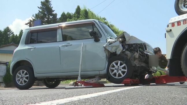 【続報】搬送された高齢男性が死亡　運転していた軽乗用車が右折待ちの車に追突→対向車線にはみ出し別の車に衝突　県道263号　島根県松江市|TBS NEWS DIG