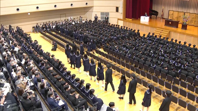 福岡県内の県立高校で卒業式|TBS NEWS DIG