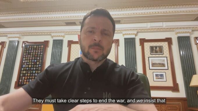 ウクライナ・ゼレンスキー大統領「ロシアが無条件停戦への第一歩を」　改めて無条件での停戦実現求める|TBS NEWS DIG