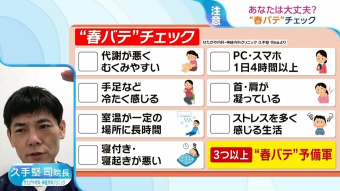 その体調不良『春バテ』かも？“五月病”に連鎖させない！自律神経を整える3つの方法を医師に聞く|TBS NEWS DIG