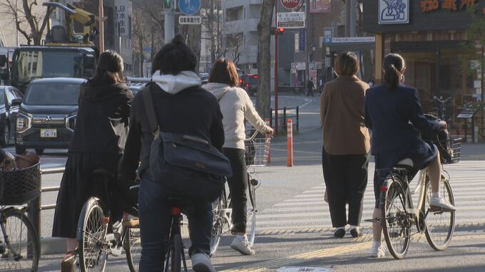 自転車ヘルメット「努力義務」で新たに“努力”した人は少数？通勤風景に大差なし～福岡　|　福岡のニュース｜RKB NEWS｜RKB毎日放送