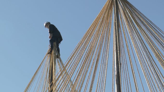 国の特別名勝・兼六園で唐崎松の雪吊り 冬の訪れを告げる 年に一度の風物詩 石川・金沢市　|　石川県のニュース｜MRO北陸放送