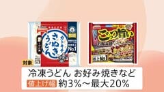 テーブルマーク　9月1日から冷凍うどんなど最大20％値上げへ　「自助努力だけでは厳しい環境」 中東情勢の影響広がる| TBS CROSS DIG with Bloomberg