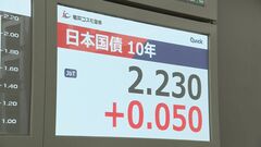 長期金利　一時2.2％台に　「食料品の消費減税」検討で財政悪化懸念が強まる| TBS CROSS DIG with Bloomberg