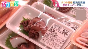 100gあたり500円超え！“庶民の食材”「タコ」が歴史的高騰  マグロを超える高級食材に？【ひるおび】|TBS NEWS DIG