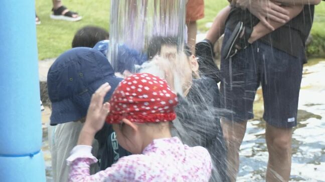 高さ4メートルのウォータースライダーや頭上から水を降らせる遊具で水遊び デンパークでサマーフェスティバル 愛知・安城市|TBS NEWS DIG