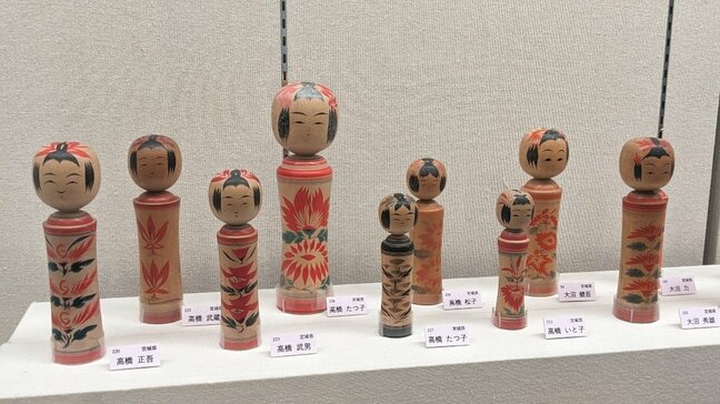 一ノ関駅前にあったこけし店の親子が集めた貴重なこけし約400点が並ぶ企画展　岩手・一関市|TBS NEWS DIG