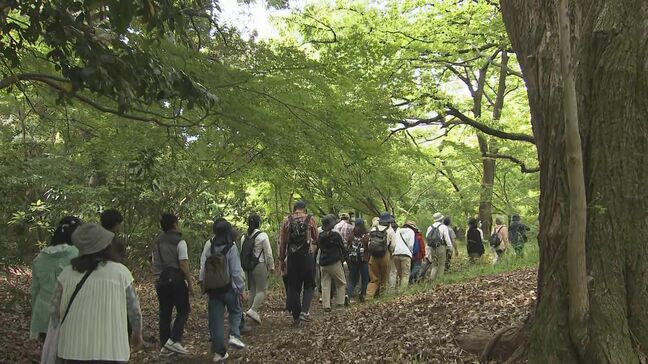 みどりの日 皇居・吹上御苑で「自然観察会」 都心なのにモグラやタヌキも…参加者は貴重な自然を楽しむ|TBS NEWS DIG