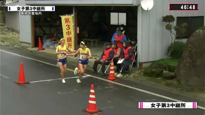 山形県高校駅伝2023 女子 第三中継所通過順位|TBS NEWS DIG
