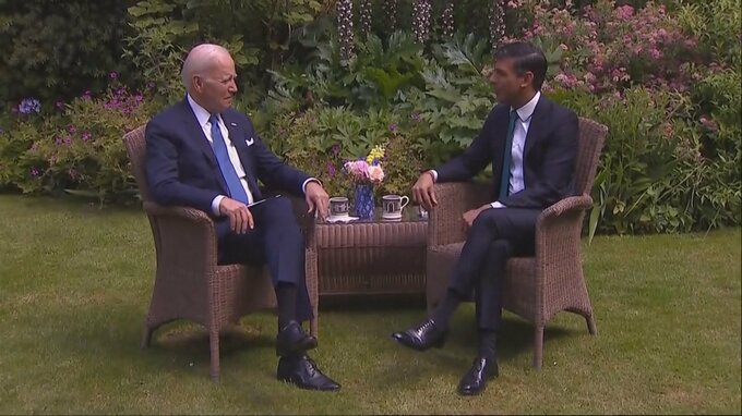米大統領・英首相と会談　クラスター爆弾供与で理解求めたか|TBS NEWS DIG