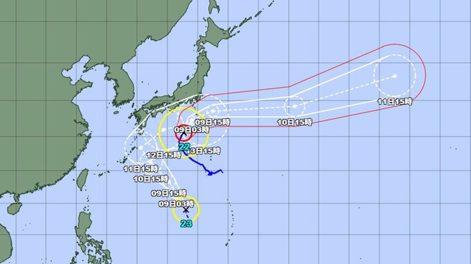 台風23号発生　22号と同じルートで日本に ”ダブル台風” 接近　22号で伊豆諸島に特別警報…雨、風、波は？　今後の進路と勢力の最新情報は？　全国の天気を画像で　気象庁発表|TBS NEWS DIG