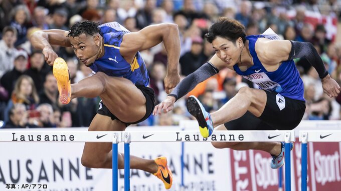 110ｍH日本記録保持者・泉谷駿介が初参戦で初優勝！男子初の快挙　やり投・北口榛花は2位、走幅跳・橋岡優輝は3位【DLローザンヌ】|TBS NEWS DIG