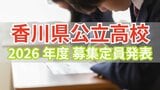 【高校入試2026】香川県公立高校の定員発表 全日制は2025年度より116人減少　目指す学校は？母校は？【3月10日 一般選抜】|TBS NEWS DIG