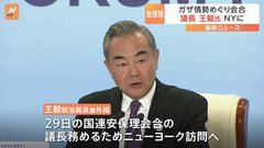 中国外相、国連安保理議長を務めるため米国へ　イスラエルとハマスめぐり会合| TBS CROSS DIG with Bloomberg