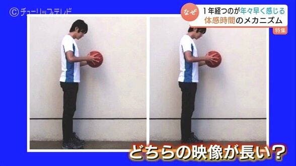 【時間の問題】どちらが長いでしょう？1年経つのが年々早く感じる 体感時間のメカニズム　|　富山のニュース｜天気・防災｜チューリップテレビ