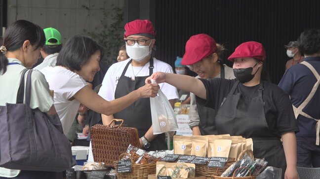 新鮮なタマネギが1袋100円　障がいある人たちが農家との連携で作った農産物や食品の販売会　やまなし農福マルシェ|TBS NEWS DIG