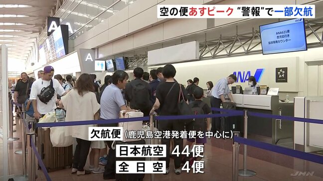 お盆の帰省ラッシュ始まる　東海道・山陽新幹線「のぞみ」はあす午前中は下りが満席に　空の便はあす国内線と国際線でピーク　鹿児島に帰省できなくなった人も|TBS NEWS DIG