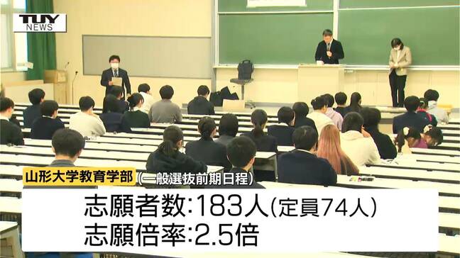 国公立大学二次試験前期日程はじまる　教育学部設置の山形大学でも受験生が試験に臨む|TBS NEWS DIG