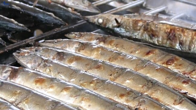 秋の味覚に舌鼓 本州一の水揚げを誇るサンマのお振舞が人気の恒例イベント今年も 岩手・大船渡市|TBS NEWS DIG