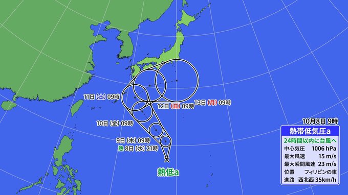 【台風情報】フィリピン東の熱帯低気圧が24時間以内に“台風”に発達へ…22号に続き、日本列島に接近の可能性　|　高知のニュース・天気｜KUTV NEWS | KUTVテレビ高知