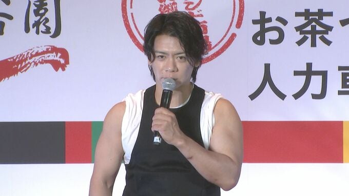 【マヂラブ野田クリスタル】鍛え上げられた肉体で人力車に挑戦〝私をこれまで作ってくれた永谷園のお茶づけとともに〟|TBS NEWS DIG