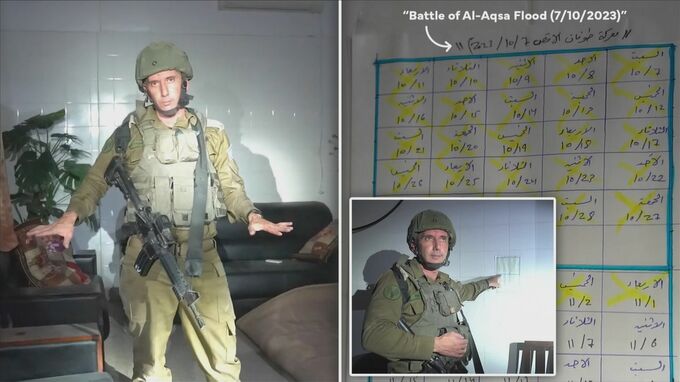 “人質監視員の当番表ではなくカレンダー”　イスラエル軍が指摘受け、SNSに修正の投稿|TBS NEWS DIG