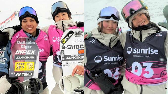 平野流佳＆清水さらが銀メダル獲得 ！ ハーフパイプで日本勢4人が表彰台に【スノーボード世界選手権】|TBS NEWS DIG