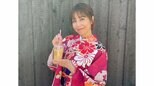 【緒方かな子】娘と着物姿で倉敷の街を散策　「岡山と言えば桃太郎、桃太郎と言えば桃って事で、桃100％ジュースも頂きました」|TBS NEWS DIG