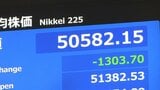 【速報】日経平均 一時1300円以上値下がり　原油高の懸念やアメリカでの株安の流れ受け|TBS NEWS DIG