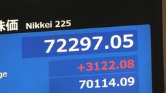 【速報】日経平均株価 一時3000円超の上昇 7万2000円台を回復　米「マイクロン・テクノロジー」好決算受けAI・半導体関連中心に買い注文| TBS CROSS DIG with Bloomberg